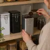 Kaffeedose / Vorratsdose - weis - Verschluss - 12 x 8 x 20 Produktbild-Vorschau 6