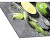 Glasbild Lemonmix 50x50 cm mit Limetten, grünen Blättern Produktbild-Vorschau 2