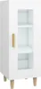 vidaXL Sideboard Weiß 34,5x34x90 cm Holzwerkstoff Produktbild-Vorschau 2