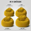 URBANARA Sitzsack 185l senfgelb Basic-Comfort Produktbild-Vorschau 3