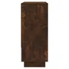 A side view of a dark brown wooden sideboard. Náhled obrázku produktu