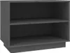 vidaXL Skriňa na topánky šedá 60x34x45 cm Masívne Náhľad obrázku produktu 1