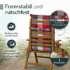 BURI 6x Hochlehner Auflage 120x50x5,5 cm - wetterfeste Produktbild-Vorschau 4
