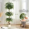 Kunstpflanzen Ficus Benjamini Ficusbaum mit Topf 180 cm – Produktbild-Vorschau 2