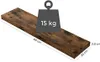 Vasagle Nástenná polica hnedá, 80 x 20 x 3,8 cm Náhľad obrázku produktu 5
