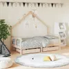 vidaXL Dětská postýlka se zásuvkami 80x160 cm borovicový Náhled obrázku produktu 2