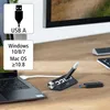 Hub Hama 1:4, USB 2.0, alimentato da bus (nero) Anteprima dell’immagine prodotto 3