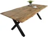 Baumkantentisch Mangoholz Esstisch Vintage-Optik 220 x 100 Produktbild-Vorschau 2
