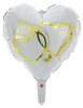 Folienballon Gold Herzen weiß-gold Ø 45 cm Produktbild-Vorschau 3