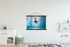 MuchoWow® Textilposter Kuh - Krone - Ballett - Blau - Rosa Produktbild-Vorschau 2