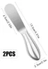 2er Set Buttermesser aus Edelstahl, Käsestreicher mit Produktbild-Vorschau 2