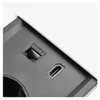 Tischsteckdose / Schreibtischsteckdose / Einbausteckdose / 2-fach / 1x USB A / 1x USB C / 1x HDMI / 1x RJ 45 Ethernet LAN / 1,5m Kabel / weiß Anteprima dell’immagine prodotto