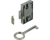 Hettich Aufschraubschloss vernickelt 60 x 43 x 8,7 mm Produktbild-Vorschau 1