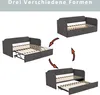 A diagram showing the three different configurations of a sofa bed. Anteprima dell’immagine prodotto