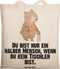 Mr. & Mrs. Panda Tote Bag Tischler Herz - Transparent - Produktbild-Vorschau 1