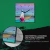 Coloray Uhr auf Leinwand 30x30 cm Wand Uhr Dekoration Produktbild-Vorschau 5