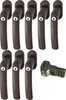 ABUS FG200 B SB abschließbarer Fenstergriff, braun im Set 8 Produktbild-Vorschau 1