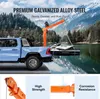 A blue pickup truck with an orange crane lifting a jet ski out of the water. Anteprima dell’immagine prodotto
