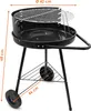 Carrello barbecue con ruote e griglia regolabile - 68 x 42 Anteprima dell’immagine prodotto 2