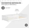 ML-Design Kinderbett 90x200 cm Weiß Bodenbett für Kinder Produktbild-Vorschau 5
