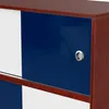 Sideboard 140x40x80cm aus MDF, Kommode mit 8 Schiebetüren Produktbild-Vorschau 3