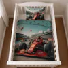 Baby Bettwäsche Cars Rennauto 100x135 cm / 40x60 cm 100% Baumwolle von der Vogelperspektive aus in einem Babybett betrachtet. Produktbild-Vorschau