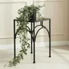 DanDiBo Sgabello per fiori in metallo nero quadrato da 33 Anteprima dell’immagine prodotto 8