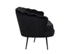Nice Sofa 3 Personen velour schwarz. Produktbild-Vorschau 3