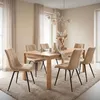ML-Design set di 4 sedie per sala da pranzo marrone chiaro, Anteprima dell’immagine prodotto 10