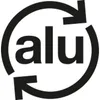 A circular logo with arrows and the text 'alu' inside. Anteprima dell’immagine prodotto
