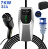 Ładowarka EV Typ 2 przenośna 7 kW 32A jednofazowa CEE 5 m Podgląd zdjęcia produktu 1
