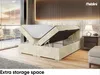 MEBLINI Boxspringbett mit Bettkasten - Gepolstert Produktbild-Vorschau 5