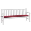 vidaXL Housse de banc de jardin vin rouge 180x50x3 cm tissu Voir les images du produit 3