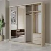 Schwebetürenschrank Kleiderschrank Schrank 203cm Produktbild-Vorschau 5