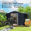 Outsunny verzinkte stalen tuinhuis, 4,9 m², 277x195x192 cm, Productafbeelding-voorbeeld 5