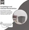 Best For Home | Würfel Pouf Hocker | Anthrazit Poof Produktbild-Vorschau 3