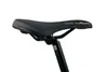 A close-up shot of a black bicycle saddle. Produktbild-Vorschau