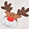 4 Stück Stuhlhusse Nikolausmütze Stickerei-Elch Husse Stuhl Produktbild-Vorschau 6