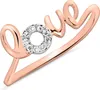 Ring Love 14K Roségold Diamanten Produktbild-Vorschau 1