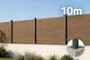 10 m hoher PRIEL-Zaun aus Holzimitat-Verbundmaterial, 90 cm Produktbild-Vorschau 1