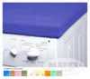 A blue fabric cover is placed on top of a white washing machine. Anteprima dell’immagine prodotto
