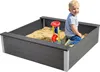 dobar WPC Sandkasten "Theo" , Silbergrau, 115x115x32 cm Produktbild-Vorschau 4