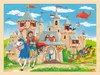GOKI drewniane puzzle zamek rycerski 96 elementw Podgląd zdjęcia produktu 1