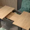tavolo da pranzo allungabile Vicco Repose Antracite/Rovere Anteprima dell’immagine prodotto 4