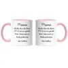 Mama Danke dass du DNA geteilt hast Tasse Rosa Lustiges Produktbild-Vorschau 3