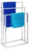 relaxdays 10019256_0 relaxdays Handtuchständer   silber Anteprima dell’immagine prodotto 1