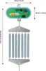 A product image showing a baby swing motor unit with dimensions indicated. Produktbild-Vorschau