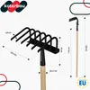 KOTARBAU® Gartenhacke 6-Zinkige mit Holzstiel 120 cm Hacke Produktbild-Vorschau 3