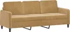 vidaXL 3-Sitzer-Sofa Braun 180 cm Samt Produktbild-Vorschau 1