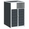 vidaXL Box pour poubelles 1 tonne anthracite 72x81x115 cm Voir les images du produit 1